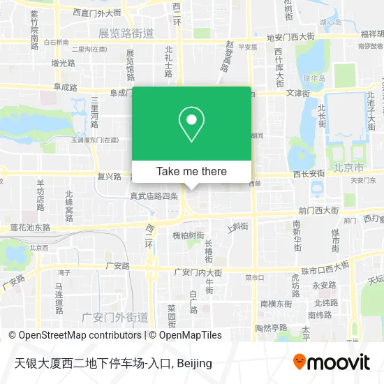 天银大厦西二地下停车场-入口 map