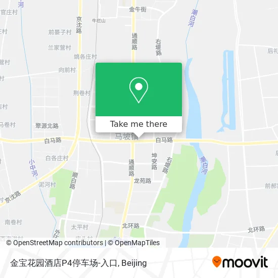 金宝花园酒店P4停车场-入口 map