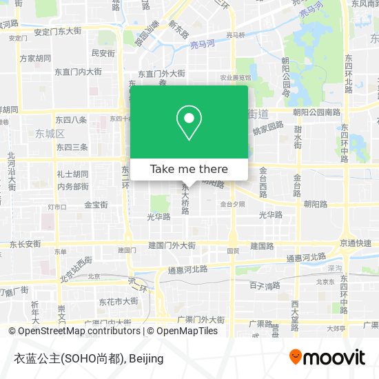 衣蓝公主(SOHO尚都) map