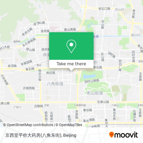 京西堂平价大药房(八角东街) map