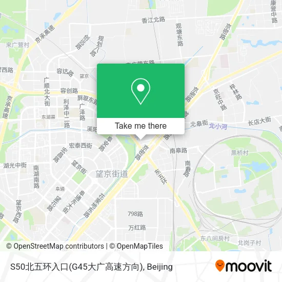 S50北五环入口(G45大广高速方向) map