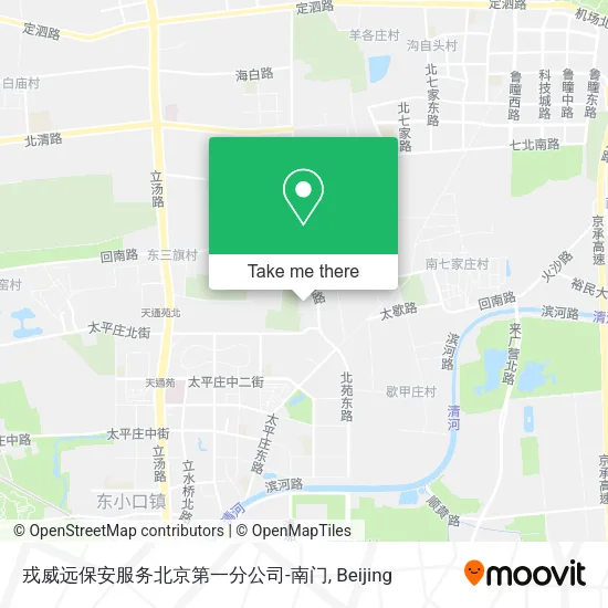 戎威远保安服务北京第一分公司-南门 map
