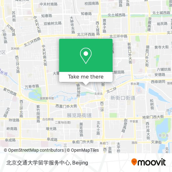 北京交通大学留学服务中心 map