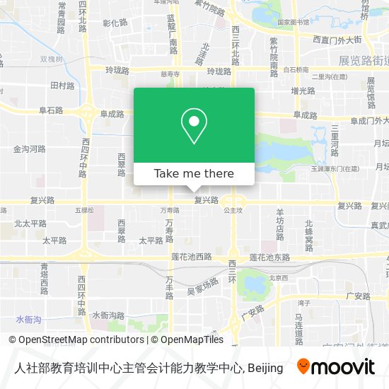 人社部教育培训中心主管会计能力教学中心 map