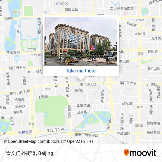 崇文门外街道 map