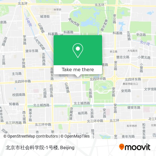 北京市社会科学院-1号楼 map