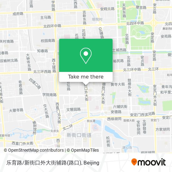 乐育路/新街口外大街辅路(路口) map