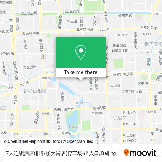 7天连锁酒店(旧鼓楼大街店)停车场-出入口 map