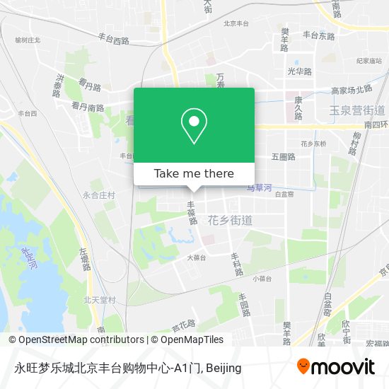 永旺梦乐城北京丰台购物中心-A1门 map