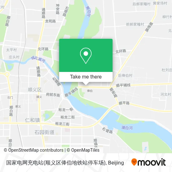 国家电网充电站(顺义区俸伯地铁站停车场) map