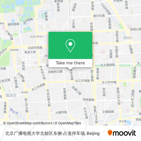 北京广播电视大学北校区东侧-占道停车场 map