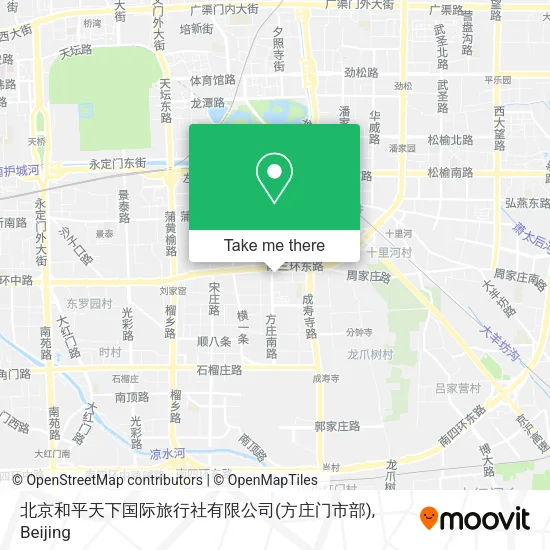 北京和平天下国际旅行社有限公司(方庄门市部) map