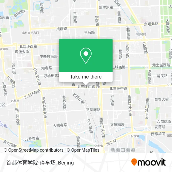 首都体育学院-停车场 map