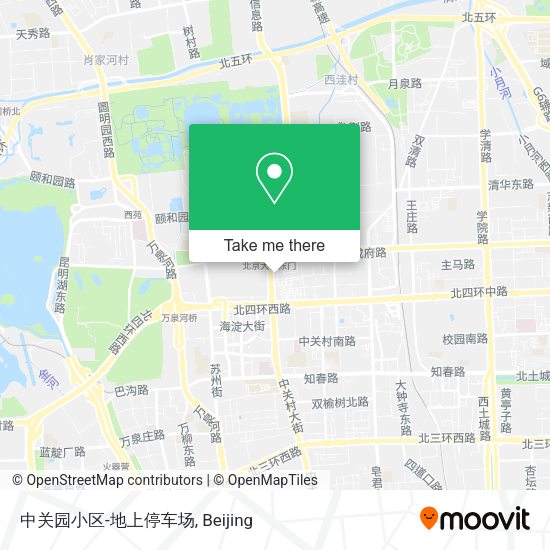 中关园小区-地上停车场 map