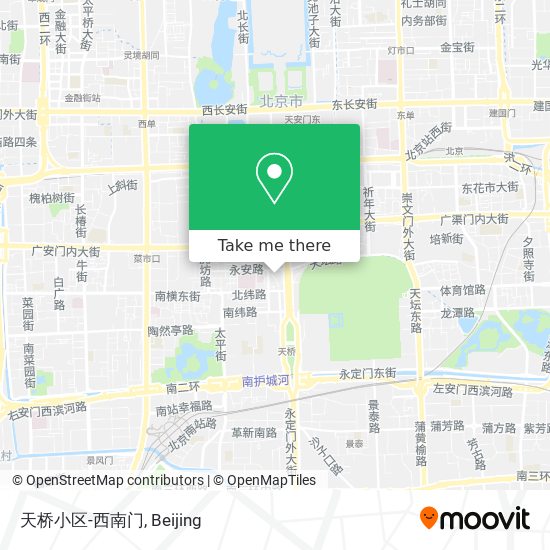 天桥小区-西南门 map