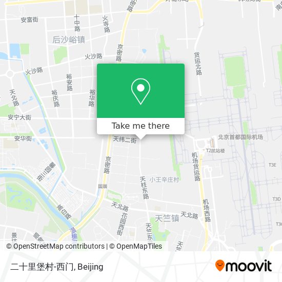二十里堡村-西门 map