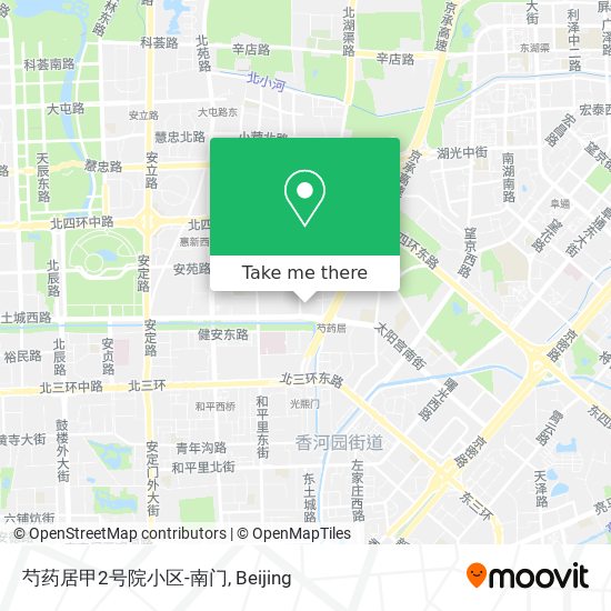 芍药居甲2号院小区-南门 map