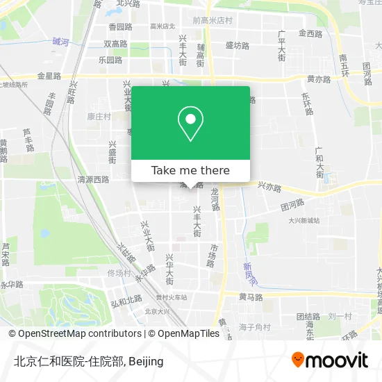 北京仁和医院-住院部 map