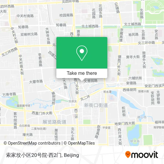 索家坟小区20号院-西2门 map