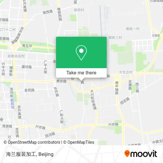 海兰服装加工 map