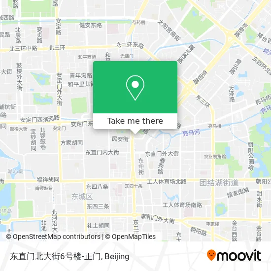 东直门北大街6号楼-正门 map
