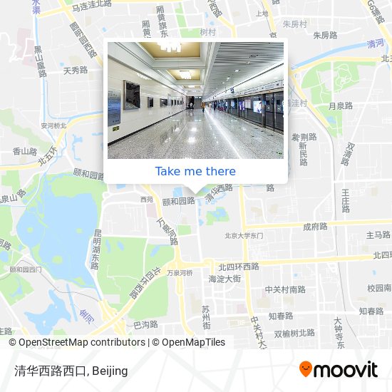 清华西路西口 map