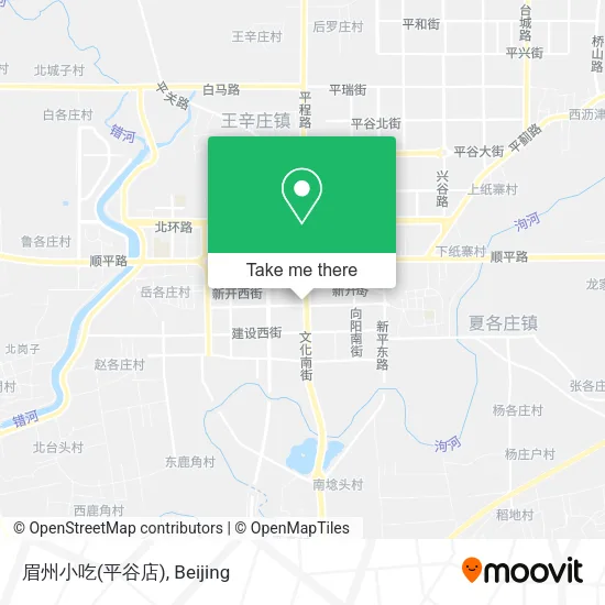 眉州小吃(平谷店) map