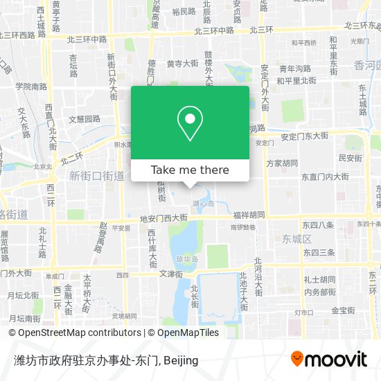潍坊市政府驻京办事处-东门 map
