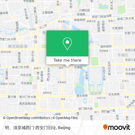明、清皇城西门-西安门旧址 map