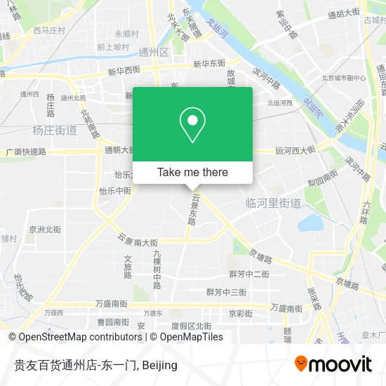 贵友百货通州店-东一门 map
