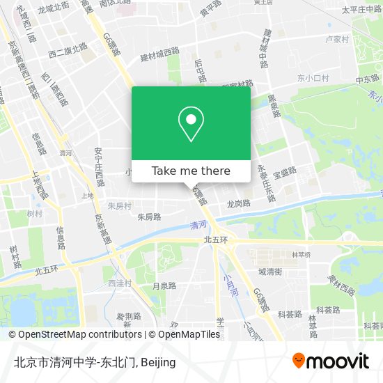 北京市清河中学-东北门 map