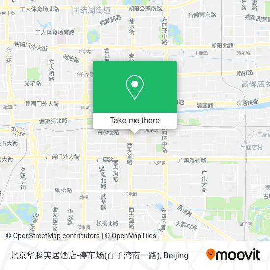 北京华腾美居酒店-停车场(百子湾南一路) map