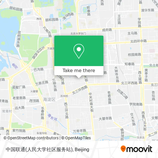 中国联通(人民大学社区服务站) map