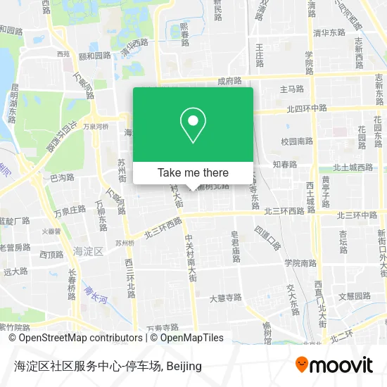 海淀区社区服务中心-停车场 map