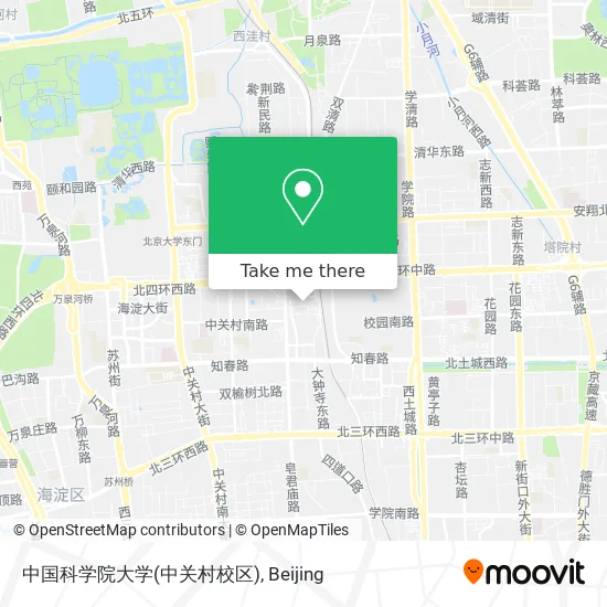 中国科学院大学(中关村校区) map