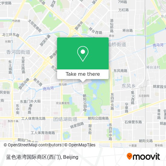 蓝色港湾国际商区(西门) map