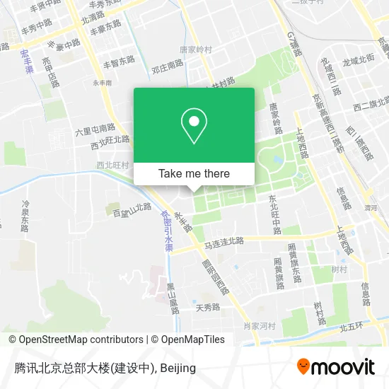 腾讯北京总部大楼(建设中) map