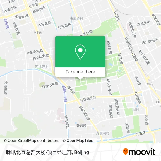 腾讯北京总部大楼-项目经理部 map