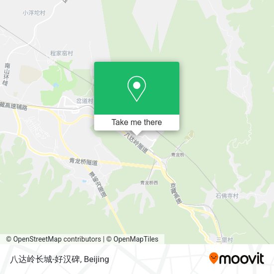 八达岭长城-好汉碑 map