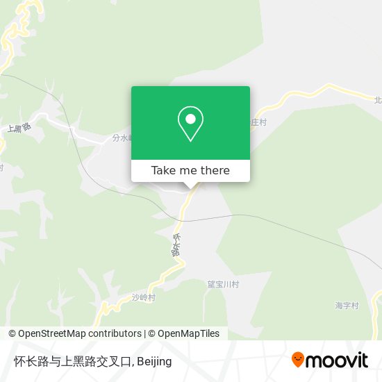 怀长路与上黑路交叉口 map