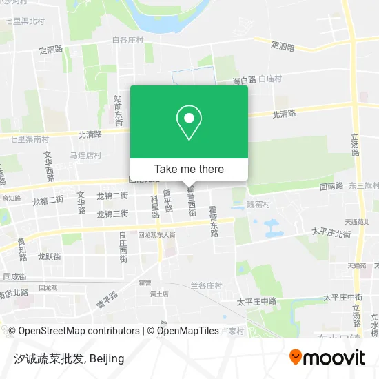 汐诚蔬菜批发 map