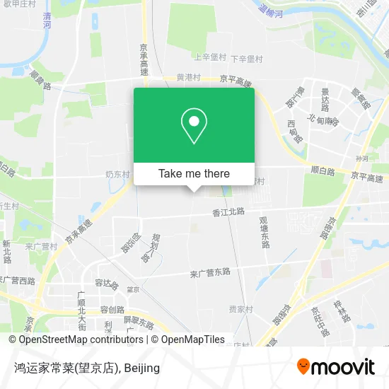 鸿运家常菜(望京店) map