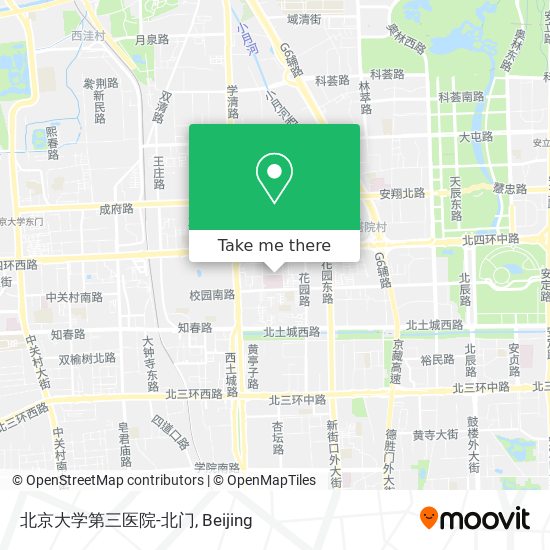北京大学第三医院-北门 map