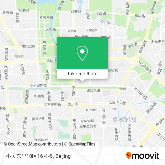 小关东里10区16号楼 map