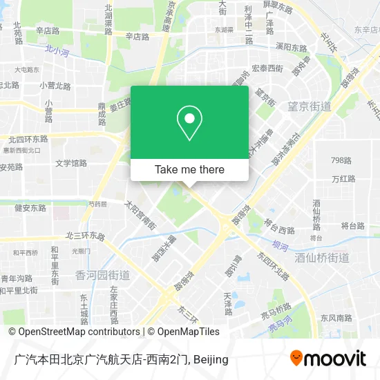 广汽本田北京广汽航天店-西南2门 map