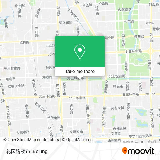花园路夜市 map