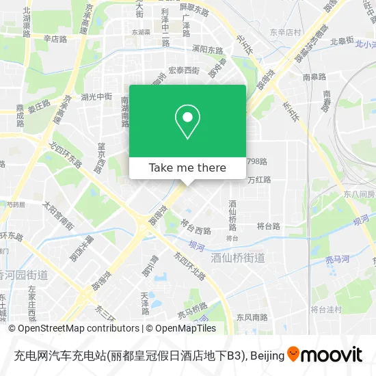 充电网汽车充电站(丽都皇冠假日酒店地下B3) map