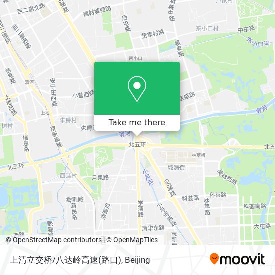 上清立交桥/八达岭高速(路口) map
