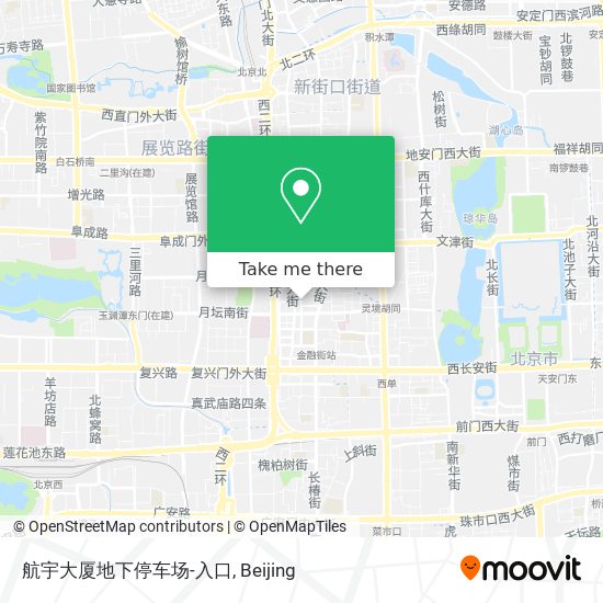 航宇大厦地下停车场-入口 map