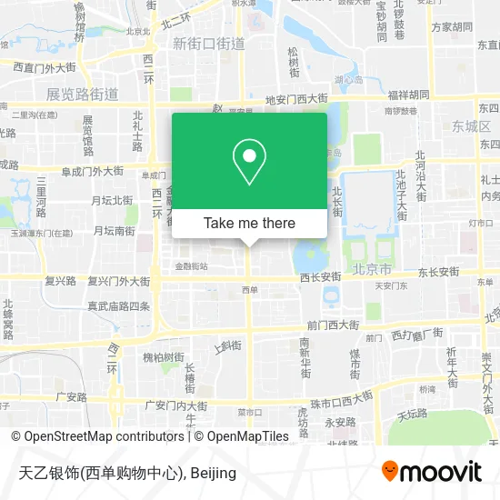 天乙银饰(西单购物中心) map